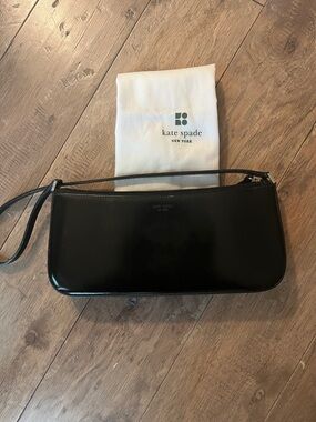 kate spade Black Patent Leather Shoulder Clutch